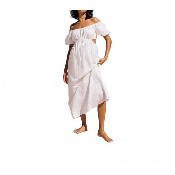 NEW BILLABONG on the coast maxi dress in salt crystal - Picture 4 of 5